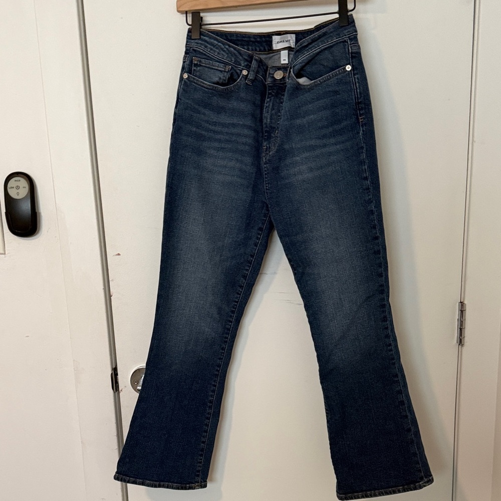 Frame Denim Dark Blue Flare Jeans